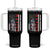 Native American Feathers Vintage USA Flag Tumbler With Handle Proud Indigenous People TS11 One Size: 40 oz Black Print Your Wear