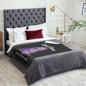 Funny Queef Queen Cat Throw Blanket Hear My Kitty Purr Inappropriate Dirty Adult Humor TS11 Print Your Wear