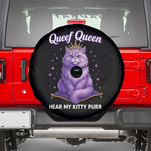 Funny Queef Queen Cat Spare Tire Cover Hear My Kitty Purr Inappropriate Dirty Adult Humor TS11 Black Print Your Wear