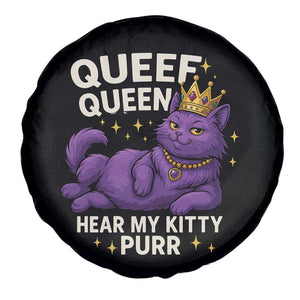 Funny Queef Queen Cat Spare Tire Cover Hear My Kitty Purr Inappropriate Dirty Adult Humor Jokes TS11 Print Your Wear
