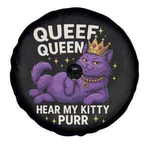 Funny Queef Queen Cat Spare Tire Cover Hear My Kitty Purr Inappropriate Dirty Adult Humor Jokes TS11 Print Your Wear
