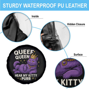 Funny Queef Queen Cat Spare Tire Cover Hear My Kitty Purr Inappropriate Dirty Adult Humor Jokes TS11 Print Your Wear