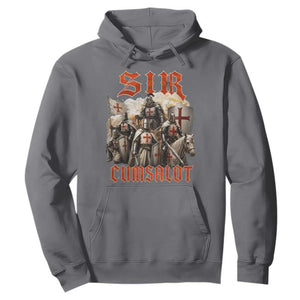 Sir Cumsalot Funny Offensive Knight Meme Bootleg Graphic Hoodie