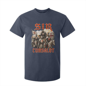 Sir Cumsalot Funny Offensive Knight Meme Bootleg Graphic T Shirt For Kid