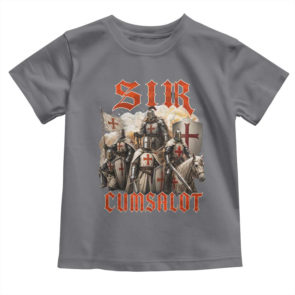 Sir Cumsalot Funny Offensive Knight Meme Bootleg Graphic Toddler T Shirt