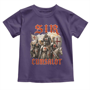 Sir Cumsalot Funny Offensive Knight Meme Bootleg Graphic Toddler T Shirt