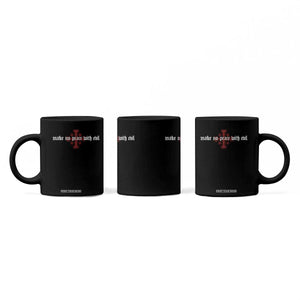 Make No Peace with Evil Knight Templar Jerusalem Crusade Cross Coffee Mug