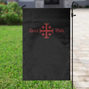 Deus Vult Catholic Knight Templar Crusader Cross Garden Flag