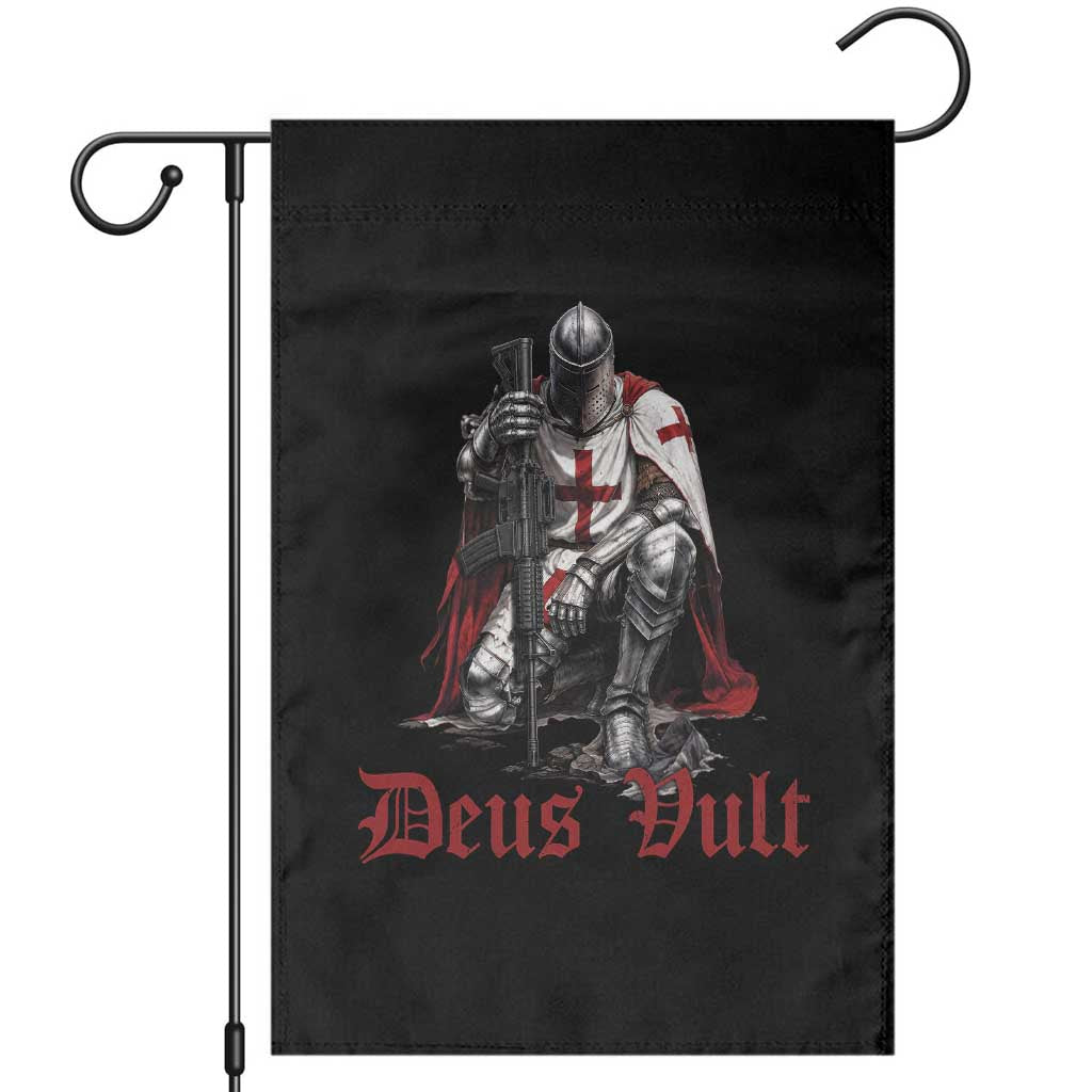 Deus Vult Knights Templar Gun Lover Garden Flag Crusader Cross Soldier of Christ TS11 Black Print Your Wear