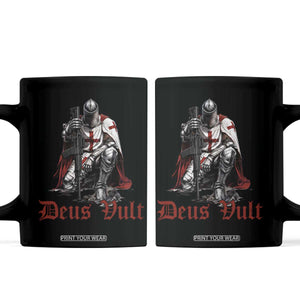Deus Vult Knights Templar Gun Lover Coffee Mug Crusader Cross Soldier of Christ