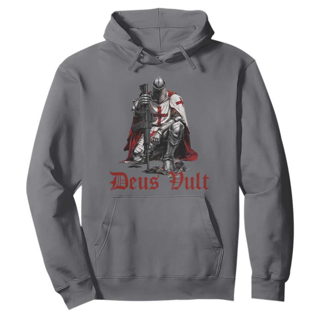 Deus Vult Knights Templar Gun Lover Hoodie Crusader Cross Soldier of Christ