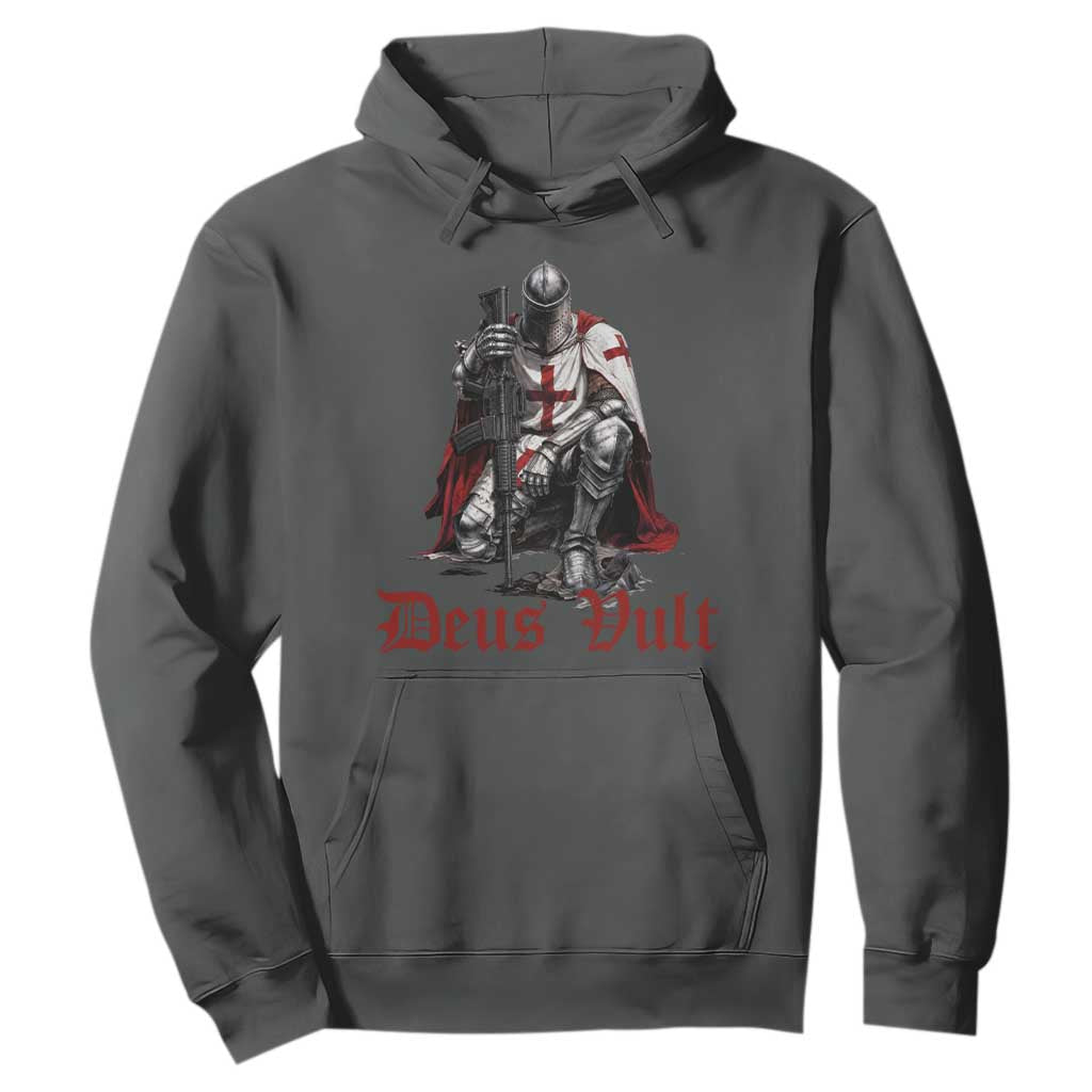 Deus Vult Knights Templar Gun Lover Hoodie Crusader Cross Soldier of Christ