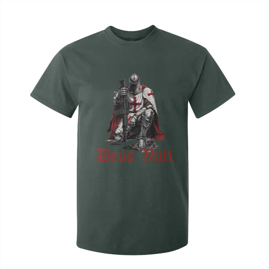 Deus Vult Knights Templar Gun Lover T Shirt For Kid Crusader Cross Soldier of Christ