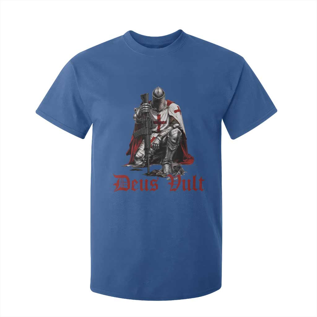 Deus Vult Knights Templar Gun Lover T Shirt For Kid Crusader Cross Soldier of Christ