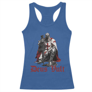 Deus Vult Knights Templar Gun Lover Racerback Tank Top Crusader Cross Soldier of Christ