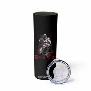 Deus Vult Knights Templar Gun Lover Skinny Tumbler Crusader Cross Soldier of Christ