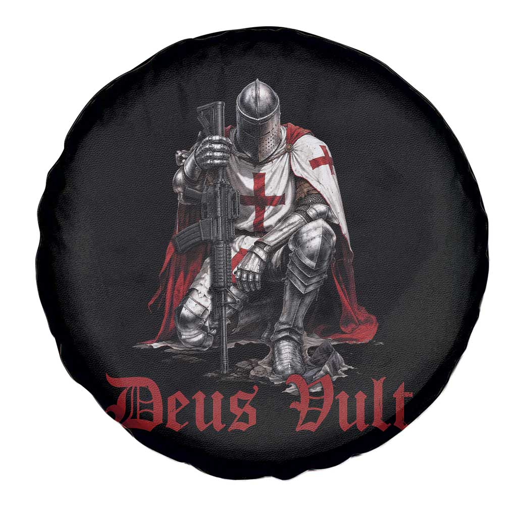 Deus Vult Knights Templar Gun Lover Spare Tire Cover Crusader Cross Soldier of Christ