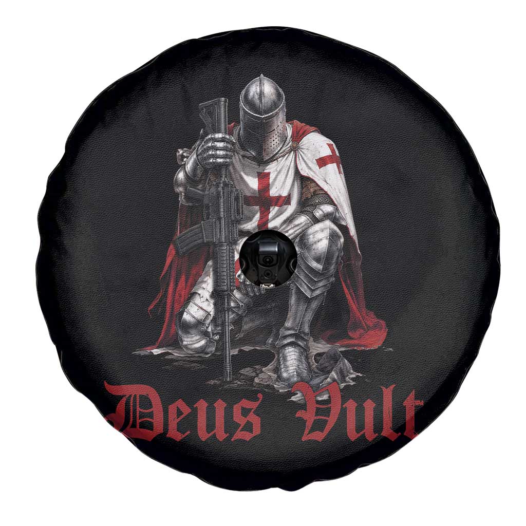 Deus Vult Knights Templar Gun Lover Spare Tire Cover Crusader Cross Soldier of Christ