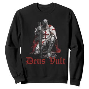 Deus Vult Knights Templar Gun Lover Sweatshirt Crusader Cross Soldier of Christ