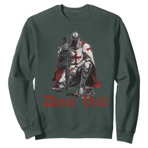 Deus Vult Knights Templar Gun Lover Sweatshirt Crusader Cross Soldier of Christ