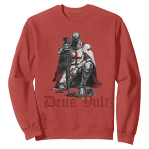 Deus Vult Knights Templar Gun Lover Sweatshirt Crusader Cross Soldier of Christ