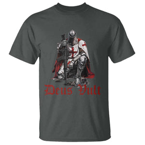 Deus Vult Knights Templar Gun Lover T Shirt Crusader Cross Soldier of Christ
