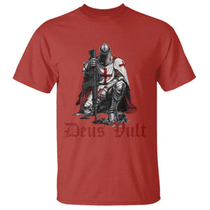 Deus Vult Knights Templar Gun Lover T Shirt Crusader Cross Soldier of Christ