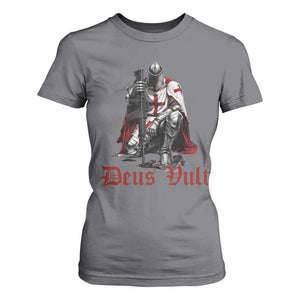 Deus Vult Knights Templar Gun Lover T Shirt For Women Crusader Cross Soldier of Christ