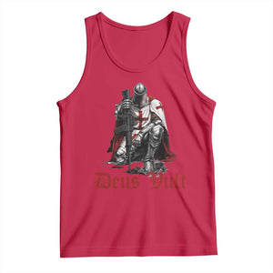 Deus Vult Knights Templar Gun Lover Tank Top Crusader Cross Soldier of Christ