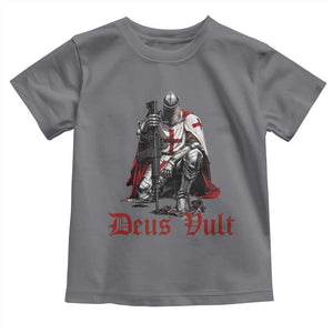 Deus Vult Knights Templar Gun Lover Toddler T Shirt Crusader Cross Soldier of Christ