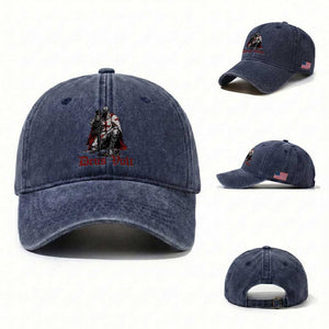 Deus Vult Knights Templar Gun Lover Washed Cotton Baseball Cap Crusader Cross Soldier of Christ