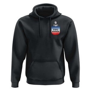 Funny Trump 2024 Hoodie You Missed Trump In Your Pocket American Flag TS11 Black Print Your Wear