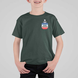 Funny Trump 2024 T Shirt For Kid You Missed Trump In Your Pocket American Flag TS11 Dark Forest Green Print Your Wear