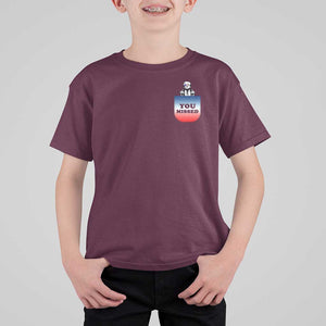 Funny Trump 2024 T Shirt For Kid You Missed Trump In Your Pocket American Flag TS11 Maroon Print Your Wear