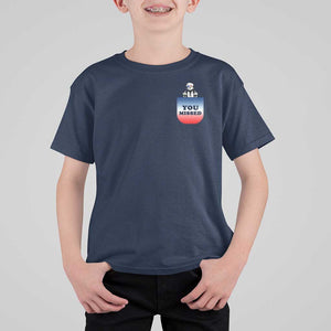 Funny Trump 2024 T Shirt For Kid You Missed Trump In Your Pocket American Flag TS11 Navy Print Your Wear