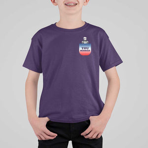 Funny Trump 2024 T Shirt For Kid You Missed Trump In Your Pocket American Flag TS11 Purple Print Your Wear