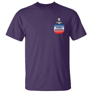 Funny Trump 2024 T Shirt You Missed Trump In Your Pocket American Flag TS11 Purple Print Your Wear