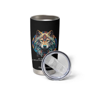 Native Americans Tumbler Cup My Spirit Animal A Reflection Of My True Essence Wolf TS11 Print Your Wear