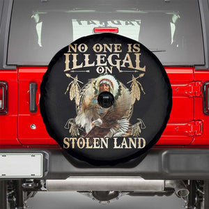 Native American Spare Tire Cover No One Is Illegal On Stolen Land Eagle Tribe TS11 Black Print Your Wear