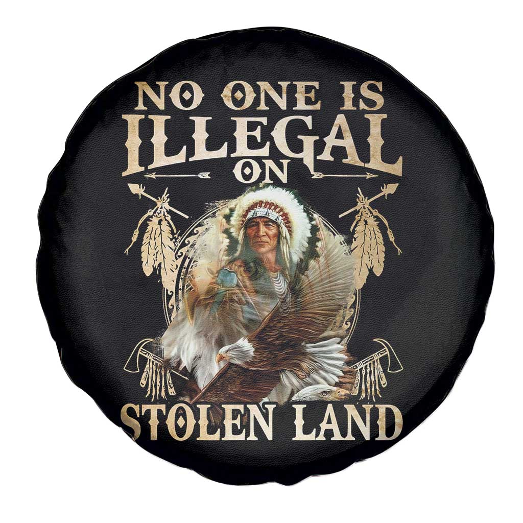 Native American Spare Tire Cover No One Is Illegal On Stolen Land Eagle Tribe TS11 Print Your Wear