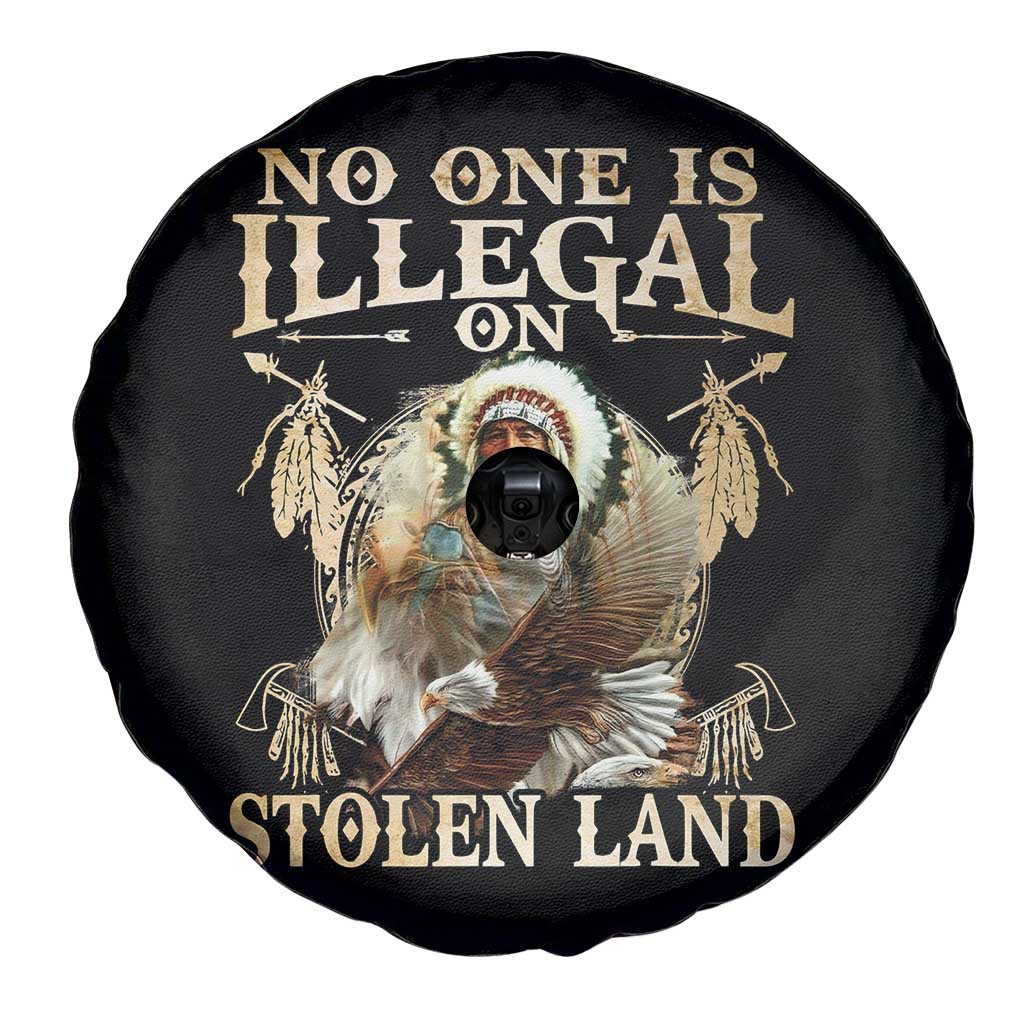 Native American Spare Tire Cover No One Is Illegal On Stolen Land Eagle Tribe TS11 Print Your Wear