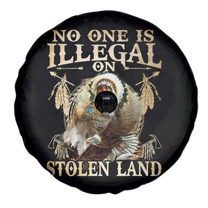 Native American Spare Tire Cover No One Is Illegal On Stolen Land Eagle Tribe TS11 Print Your Wear