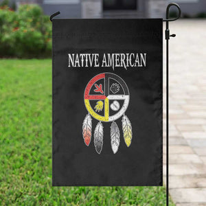 Native American Garden Flag Medicine Wheel Dreamcatcher Spirit Animal Paws TS11 Print Your Wear