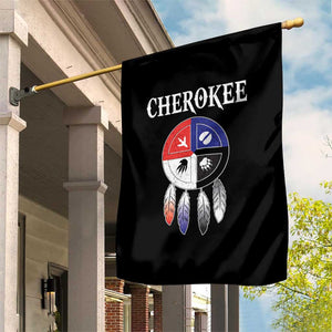 Cherokee Garden Flag Native American Tribes Medicine Wheel Dreamcatcher Spirit Animal Paws TS11 Print Your Wear