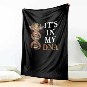 Native American Throw Blanket It's In My DNA Totem Indigenous USA TS11 Print Your Wear