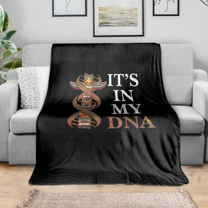 Native American Throw Blanket It's In My DNA Totem Indigenous USA TS11 Print Your Wear