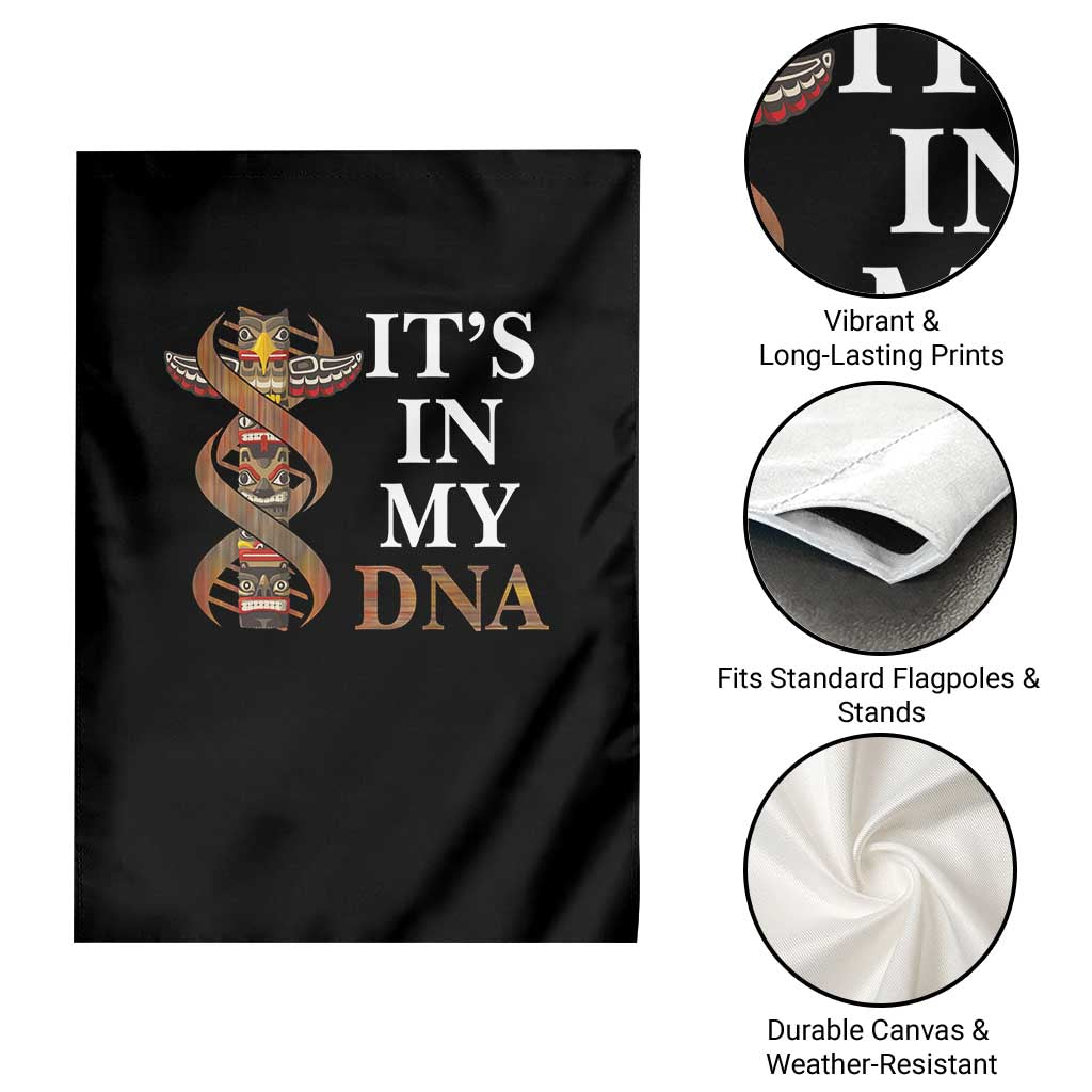 Native American Garden Flag It's In My DNA Totem Indigenous USA TS11 Print Your Wear