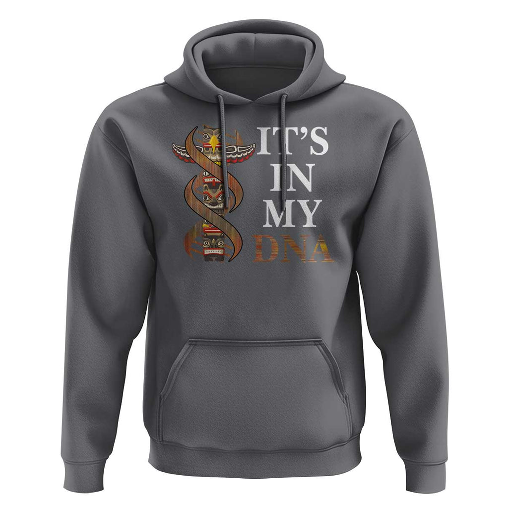 Native American Hoodie It's In My DNA Totem Indigenous USA TS11 Charcoal Print Your Wear