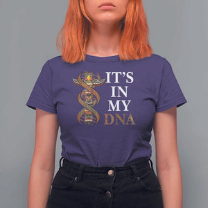 Native American T Shirt For Women It's In My DNA Totem Indigenous USA TS11 Purple Print Your Wear