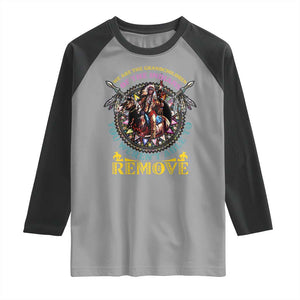 Native American Raglan Shirt We Are The Grandchildren Of The Indians Indigenous Warrior TS11 Sport Gray Black Print Your Wear